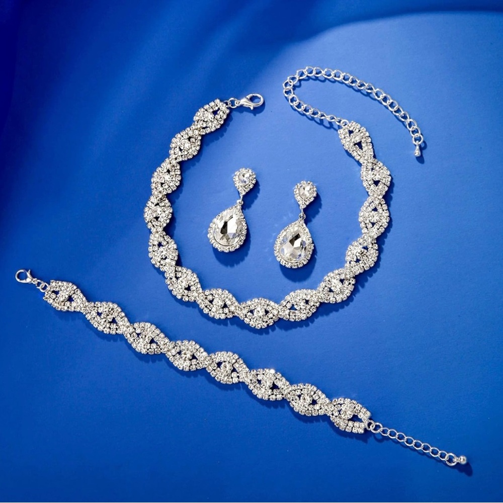 3 Pack Bridal Rhinestone set